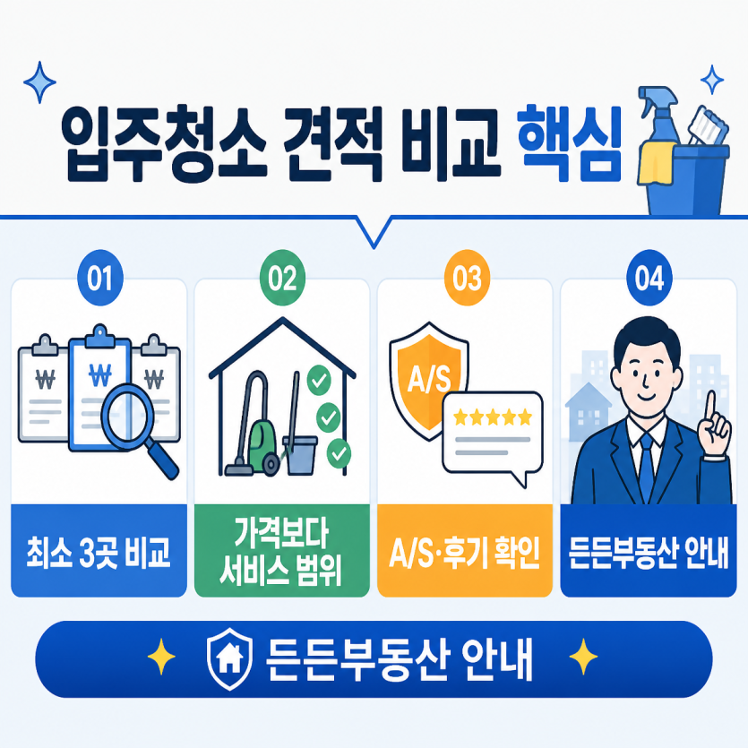입주청소 견적 비교 핵심정리 가이드