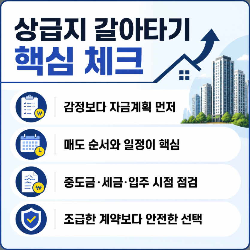 상급지 갈아타기 매도 타이밍 핵심정리