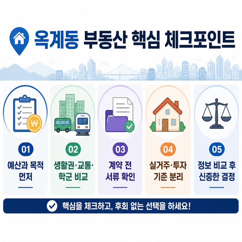 옥계동 부동산 핵심 체크포인트 정리