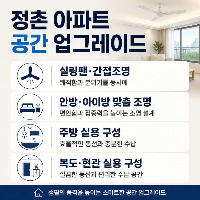 정촌 아파트 공간 업그레이드 시공 후기