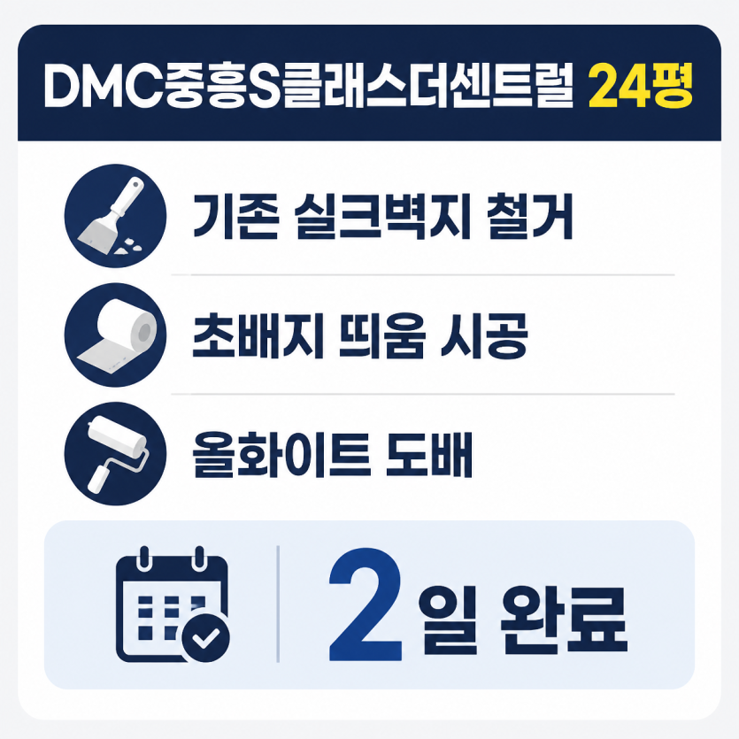 24평 화이트 도배로 새집처럼 바뀐 공간