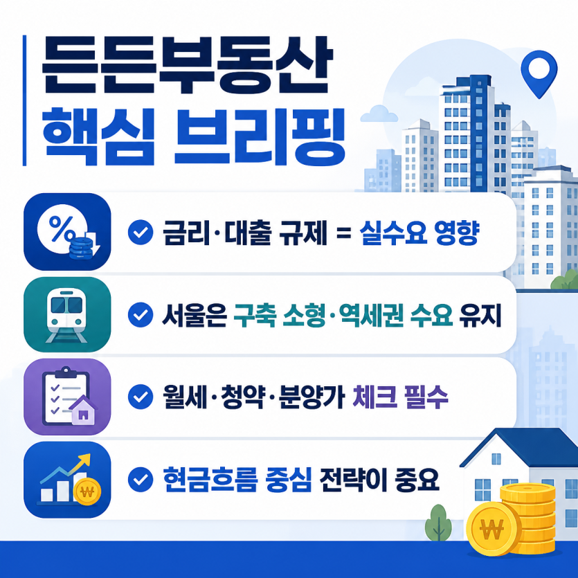 부동산·금융 핵심 이슈 한눈에 보기