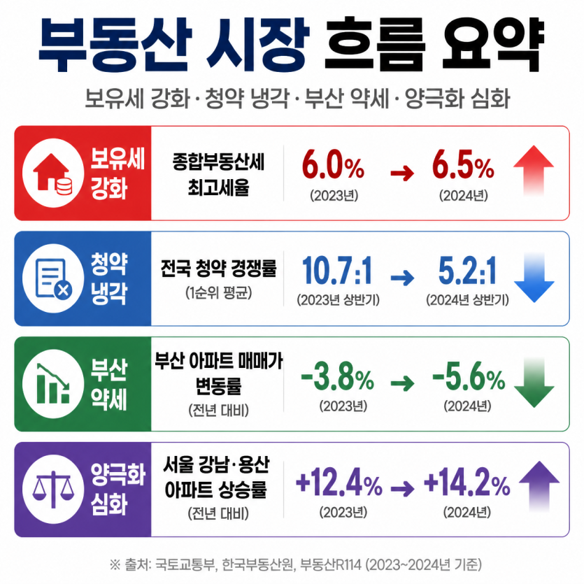 부동산 규제·청약·지역양극화 핵심정리