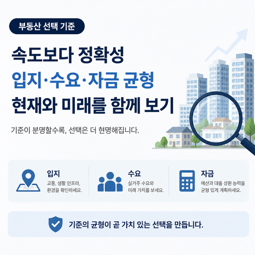 부동산 선택은 진도보다 이해가 먼저
