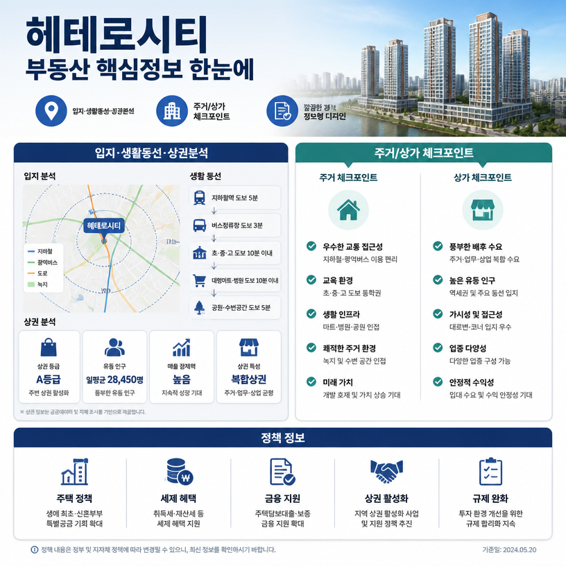 헤테로시티 부동산 핵심정보 한눈에
