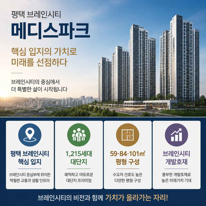 평택 브레인시티 핵심입지와 분양정보 한눈에