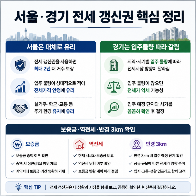 서울·경기 전세 갱신권 승자 정리