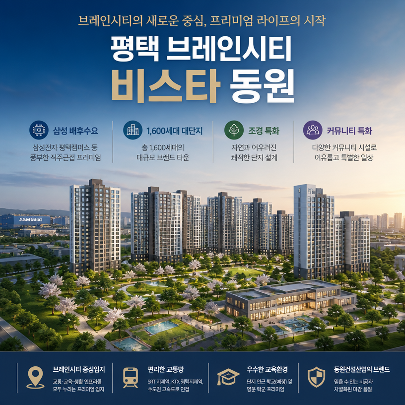 평택 브레인시티 핵심 분양정보 한눈에 정리