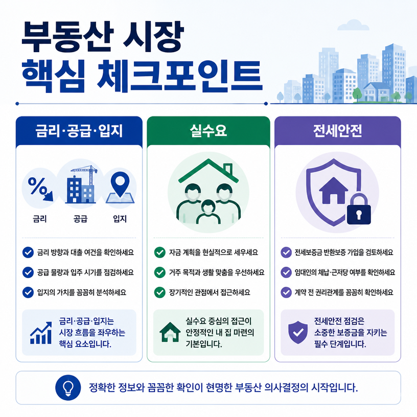 부동산 시장 흐름 핵심 정리 한눈에 보기