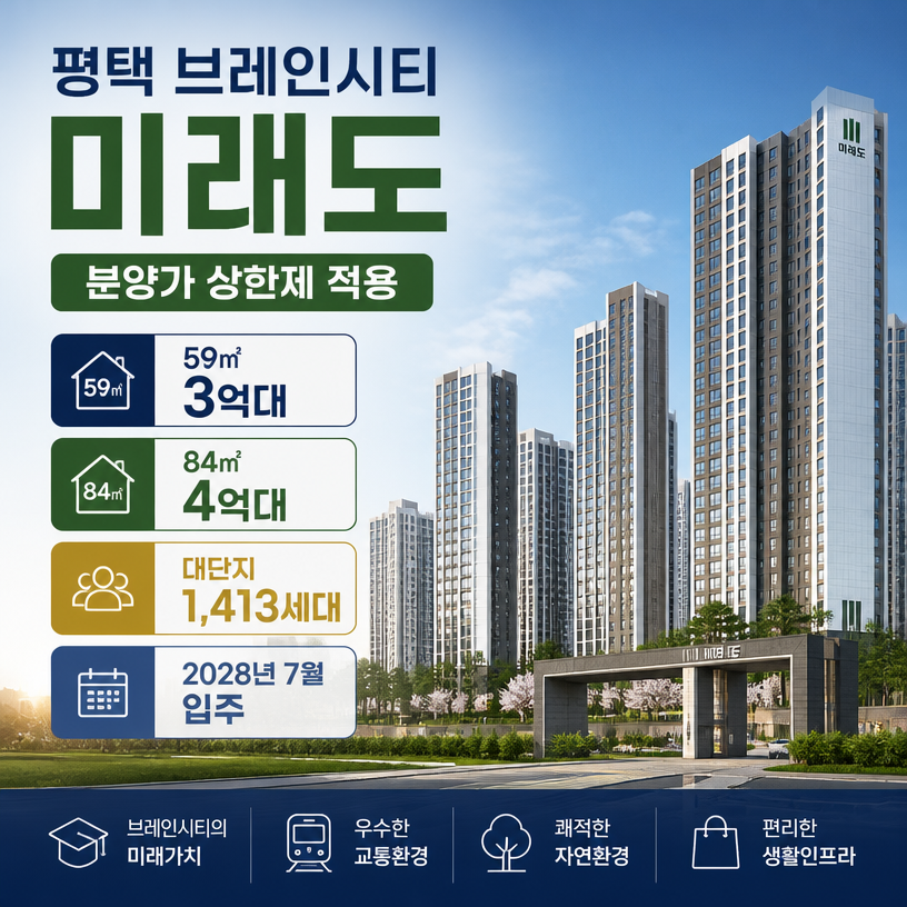 평택 브레인시티 미래도 분양핵심 정리