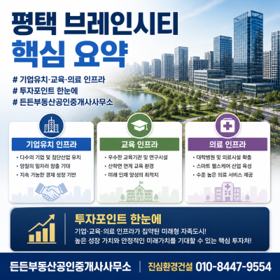 평택 브레인시티 기업유치와 미래인프라 총정리