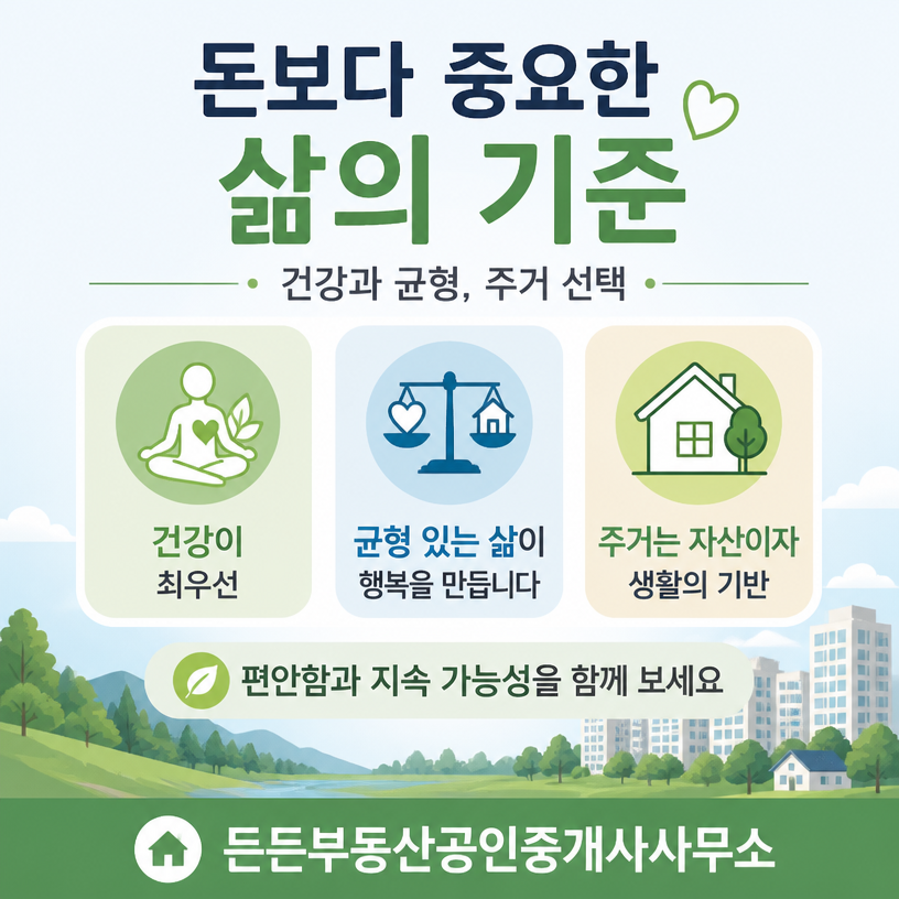 건강과 균형이 삶의 중심입니다