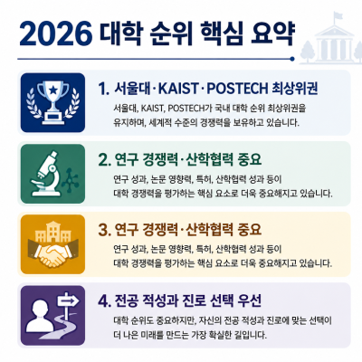2026 대학 흐름과 진로선택 핵심정리